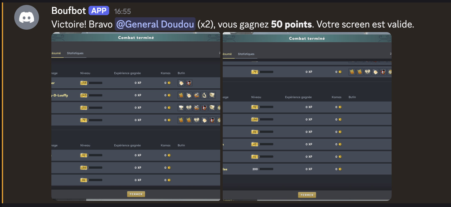 Capture Module points classique pour Points par salon